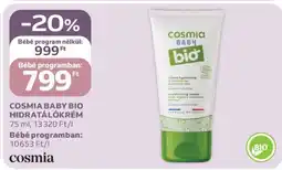Auchan COSMIA BABY BIO HIDRATÁLÓKRÉM ajánlat