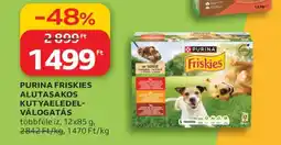 Auchan PURINA FRISKIES ALUTASAKOS KUTYAELÉDEL-VÁLOGATÁS ajánlat