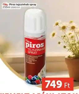 PRIVÁT CBA Piros tejszínhab spray ajánlat