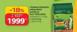 Auchan PURINA FRISKIES MINI MENÜ SZÁRAZ KUTYAELEDEL ajánlat