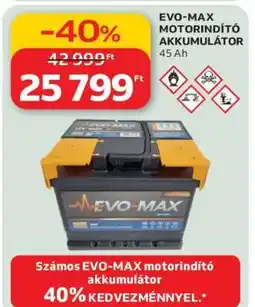 Auchan EVO-MAX MOTORINDÍTÓ AKKUMULÁTOR ajánlat