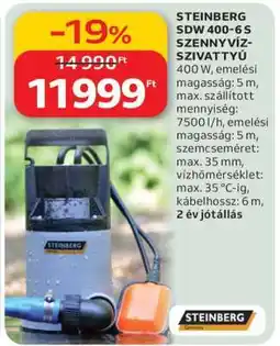 Auchan STEINBERG SDW 400-6S SZENNYVÍZ-SZIVATTYÚ ajánlat