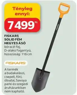 Auchan FISKARS SOLID FÉM HEGYES ÁSÓ ajánlat