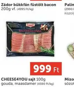 PRIVÁT ZÁDOR bükkfán füstölt bacon ajánlat