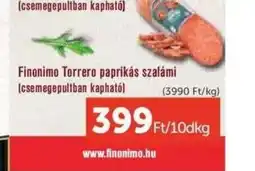 PRIVÁT Fisanimo Torrera paprikás szalámi ajánlat