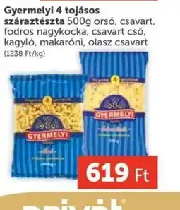 PRIVÁT Gyermelyi 4 tojásos száraztészta ajánlat