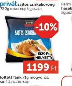 PRIVÁT PRIVÁT SAJTOS CSIRKEKORONG ajánlat