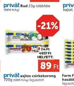 PRIVÁT privát Rud ajánlat