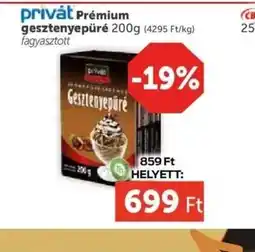 PRIVÁT privát Prémium gesztenyepüré ajánlat