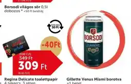 PRIVÁT BORSODI világos sör ajánlat