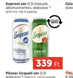 PRIVÁT Soproni sör ajánlat
