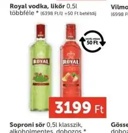 PRIVÁT Royal vodka, likőr ajánlat