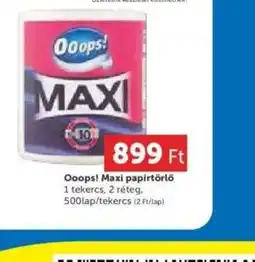 PRIVÁT Ooops! Maxi papírtörlő ajánlat