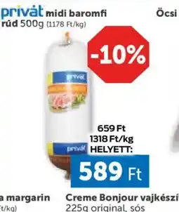 PRIVÁT privát midi baromfi ajánlat