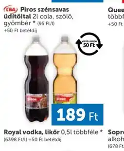 PRIVÁT CBA Piros szénsavas üdítőital ajánlat