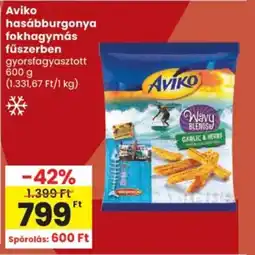 Spar Aviko hasábburgonya fokhagymás fűszerben ajánlat