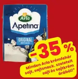 Spar Arla krémfehér sajt, sajtsnack, szeletelt sajt és sajtkrém ajánlat
