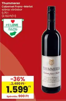 Spar Thummerer Cabernet Franc-Merlot ajánlat