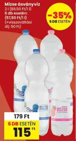 Spar Mizse ásványvíz ajánlat