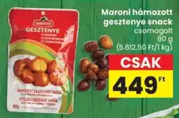 Spar Maroni hámozott gesztenye snack ajánlat