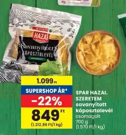 Spar SPAR HAZAI. SZERETEM savanyított káposztalevél ajánlat