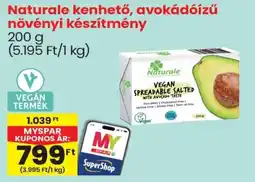 Spar Naturale kenhető, avokádóízű növényi készítmény ajánlat