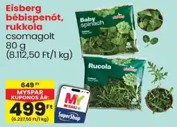 Spar Eisberg bébispenót, rukkola ajánlat