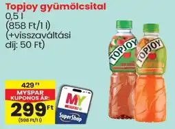 Spar Topjoy gyümölcsital ajánlat