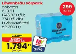 Spar Löwenbräu sörpack ajánlat