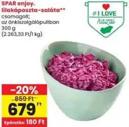 Spar SPAR enjoy. lilakáposzta-saláta ajánlat