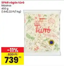Spar SPAR rögös túró ajánlat
