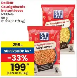 Spar Delikát Csurigtésztás instant leves ajánlat