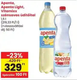 Spar Apenta, Apenta Light, Vitamixx szénsavas üdítőital ajánlat
