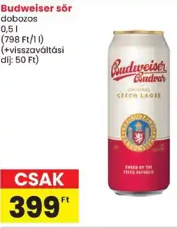 Spar Budweiser sör ajánlat