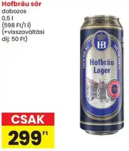 Spar Hofbräu sör ajánlat