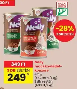 Spar Nelly macskaeledel-konzerv ajánlat