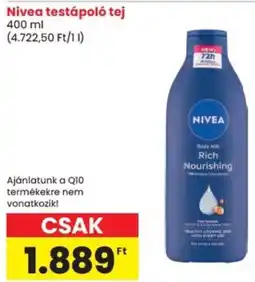 Spar Nivea testápoló tej ajánlat