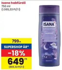 Spar Isana habfürdő ajánlat