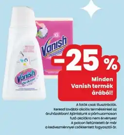 Spar Vanish termék ajánlat