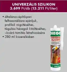 Diego Univerzális Szilikon ajánlat