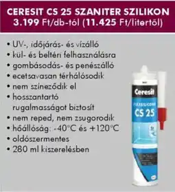 Diego Ceresit CS 25 szaniter szilikon ajánlat
