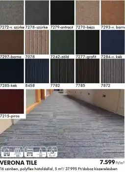 Diego Közületi padlószőnyeg Verona Tile ajánlat