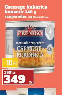Vil-For PREMIKO Csemege kukorica konzerv ajánlat