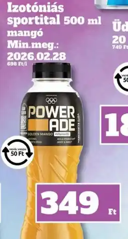 Vil-For POWERADE Izotniás sportital ajánlat