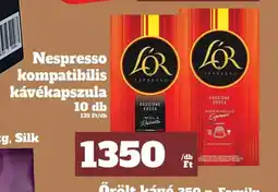 Vil-For L'OR Nespresso kávékapszula ajánlat