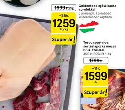 Tesco Tesco sous-vide sertéslapocka ajánlat