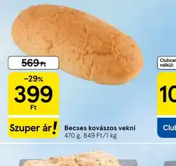 Tesco Becses kovászos vekni ajánlat