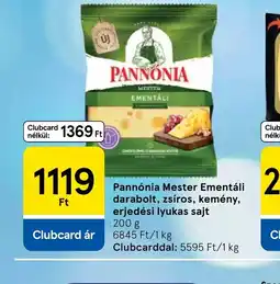 Tesco PANNNIA Mester Emmentáli sajt ajánlat