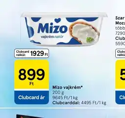 Tesco Mizo vajkrém natúr ajánlat