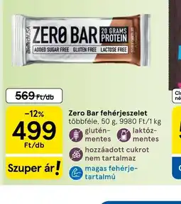 Tesco Zero Bar fehérjeszelet ajánlat
